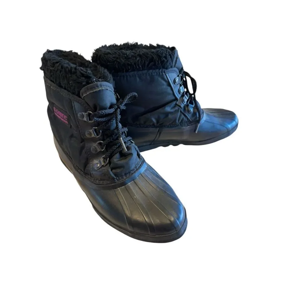 Sorel SNOW ANGEL Women's Boots STYLISH WINTER BOOT WITH SUEDE UPPER Cuff Sz 8